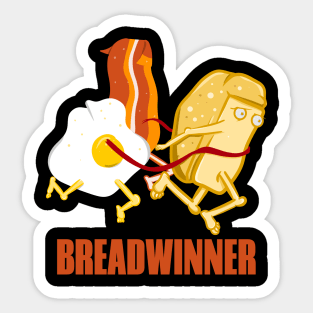 Loaf of bread running Sticker